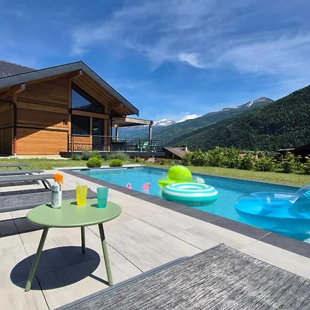 Alpehytte Chalet Neuf 10 Pers - Piscine, Jacuzzi & Vue La Plagne