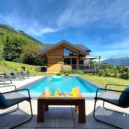 Alpehytte Chalet Neuf 10 Pers - Piscine, Jacuzzi & Vue